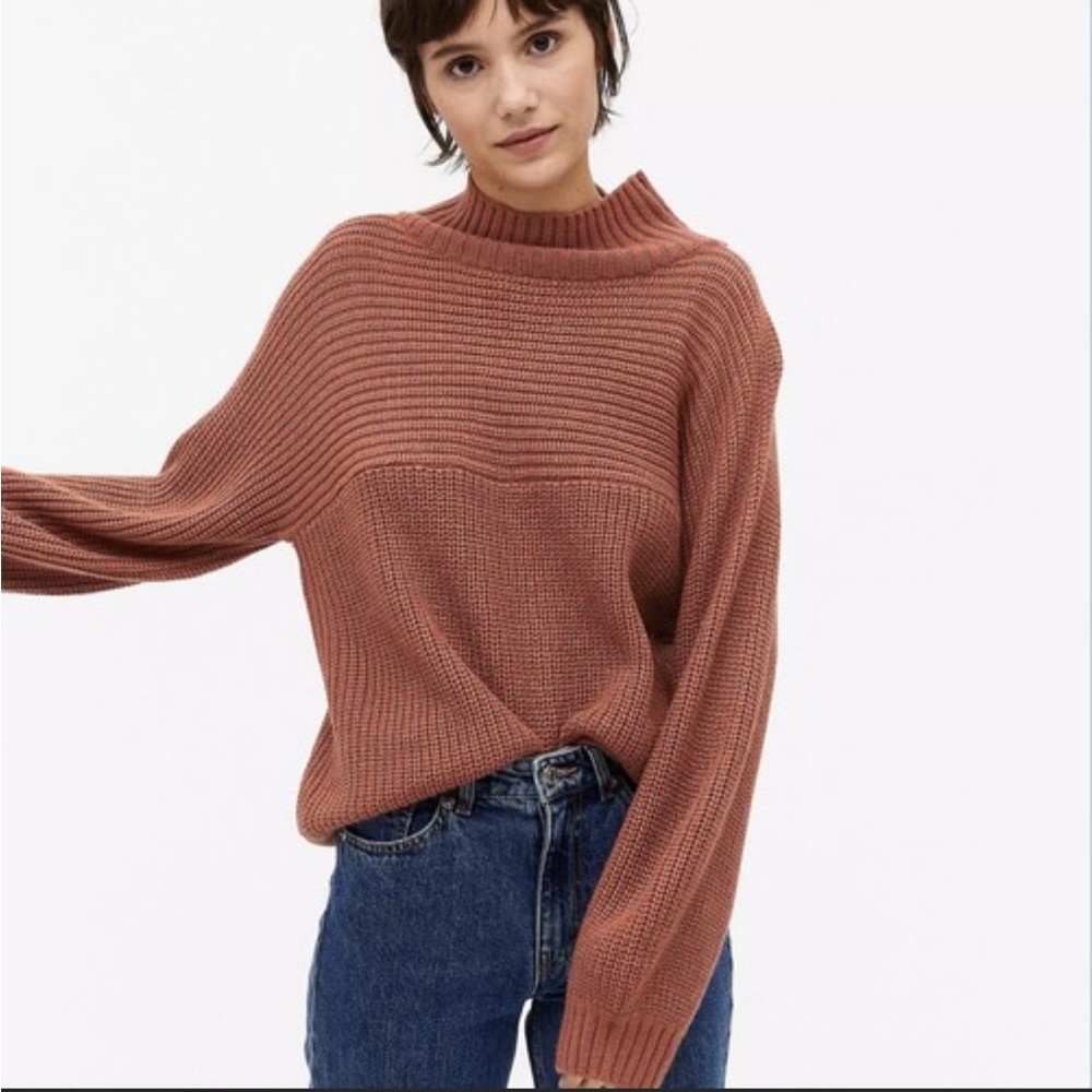 ASOS Brown Cowl Neck Sweater with Chunky Knit